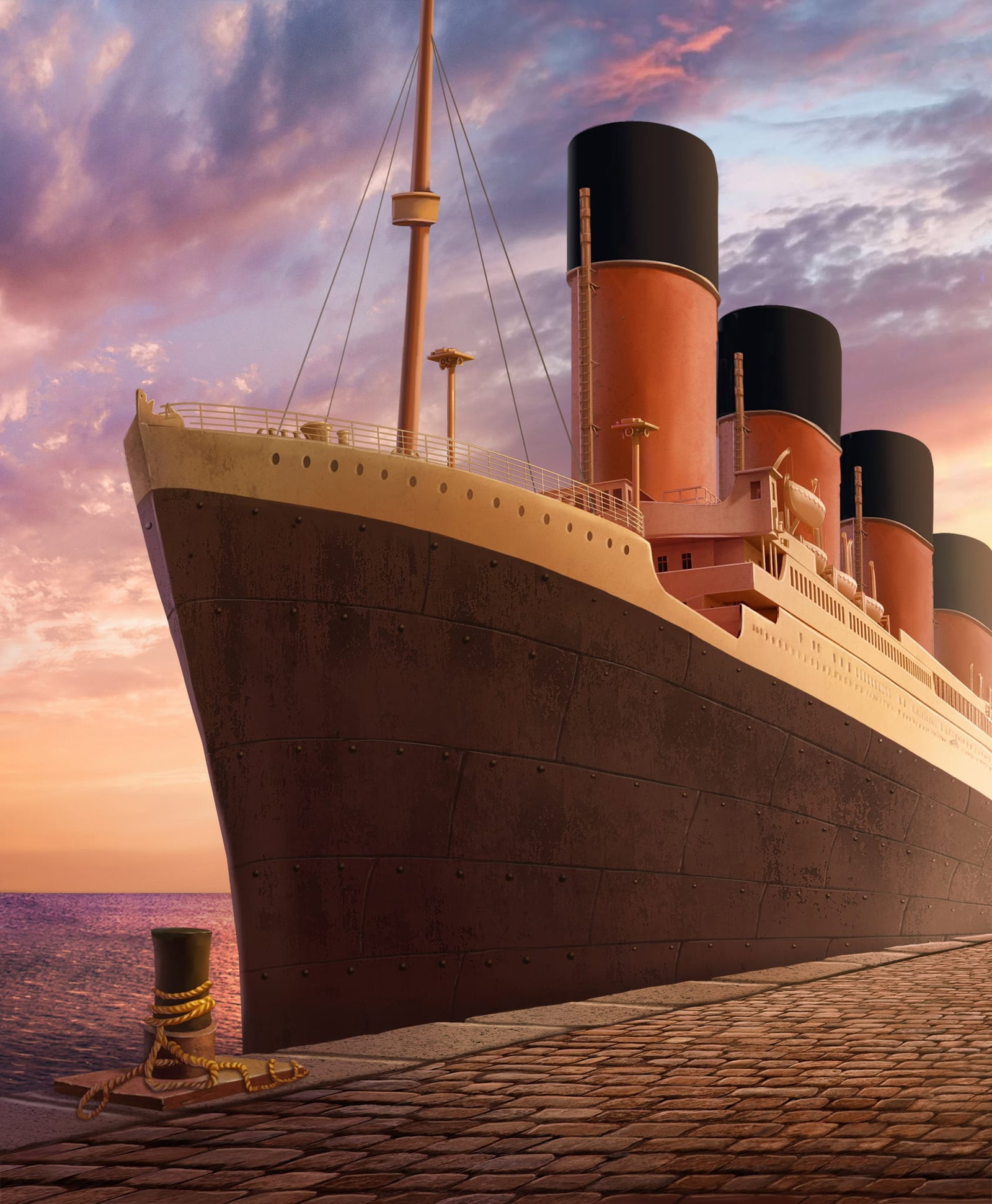 Cover art for The Titanic, a ship scenario on AI Dungeon
