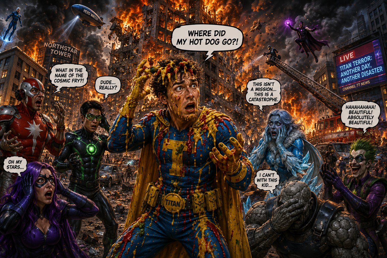 Cover art for PLEASE Stop Helping!!!, a heroes scenario on AI Dungeon