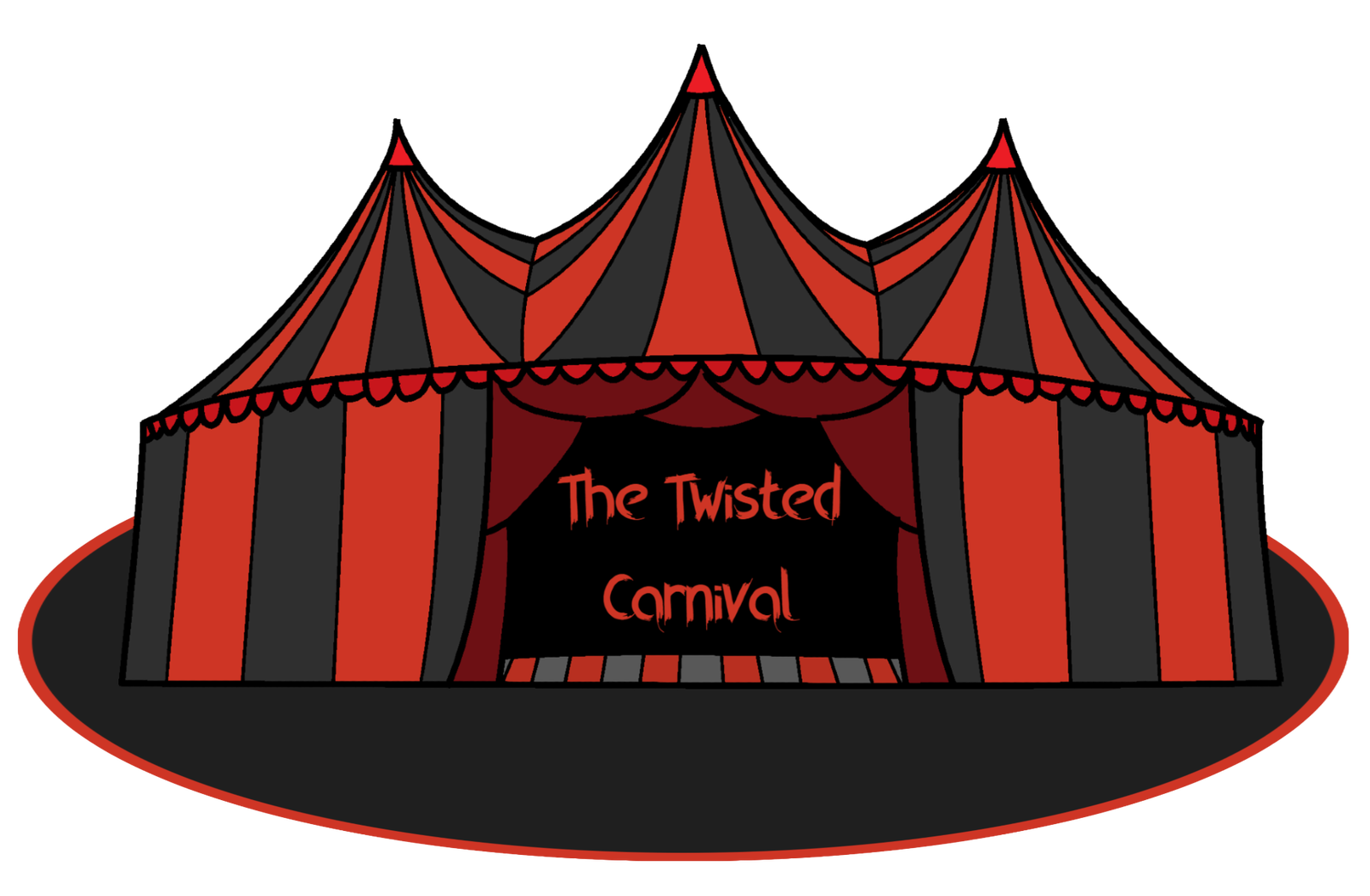 Cover art for The twisted carnival, a horror scenario on AI Dungeon