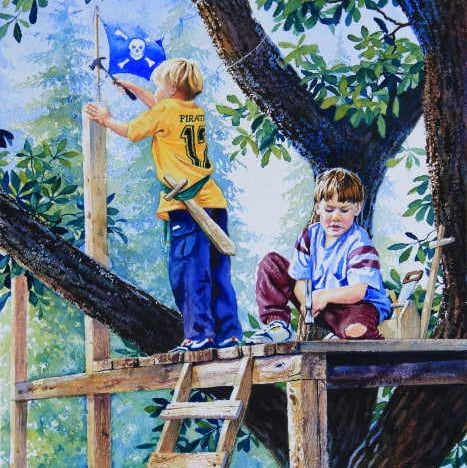 Cover art for The Treehouse To Elaris, a magic scenario on AI Dungeon