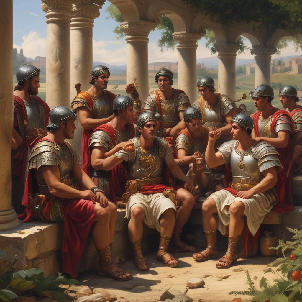 Cover art for When In Rome: Reign of Nero Sandbox RPG, a roman scenario on AI Dungeon
