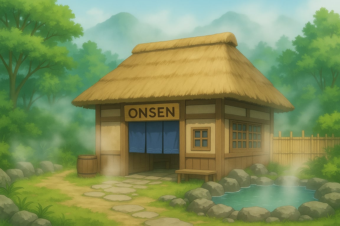Cover art for The Onsen Trip, an onsen scenario on AI Dungeon