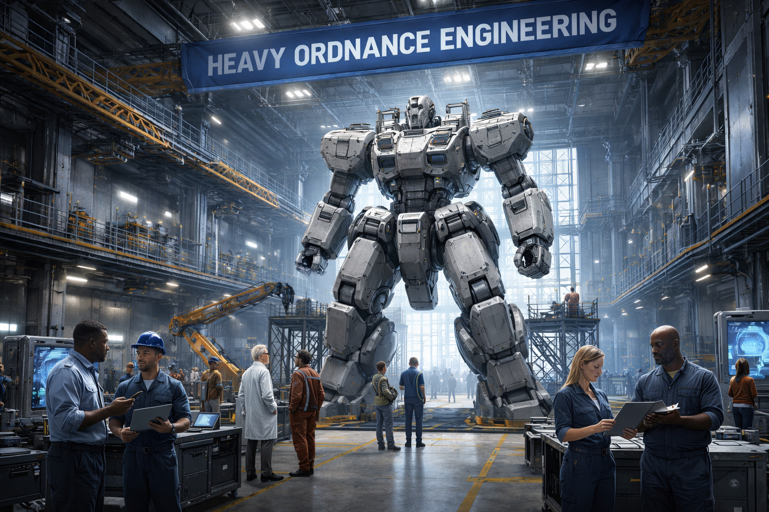 Cover art for Heavy Ordnance & Robotics Orientation, a mech scenario on AI Dungeon