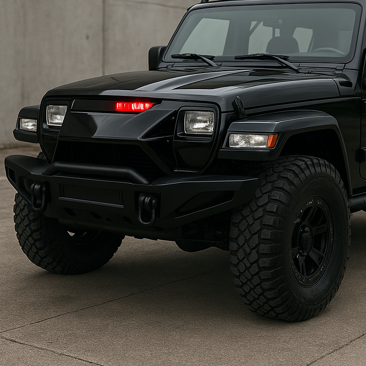 Cover art for KATE: A Knight Rider Jeep, a jeep scenario on AI Dungeon