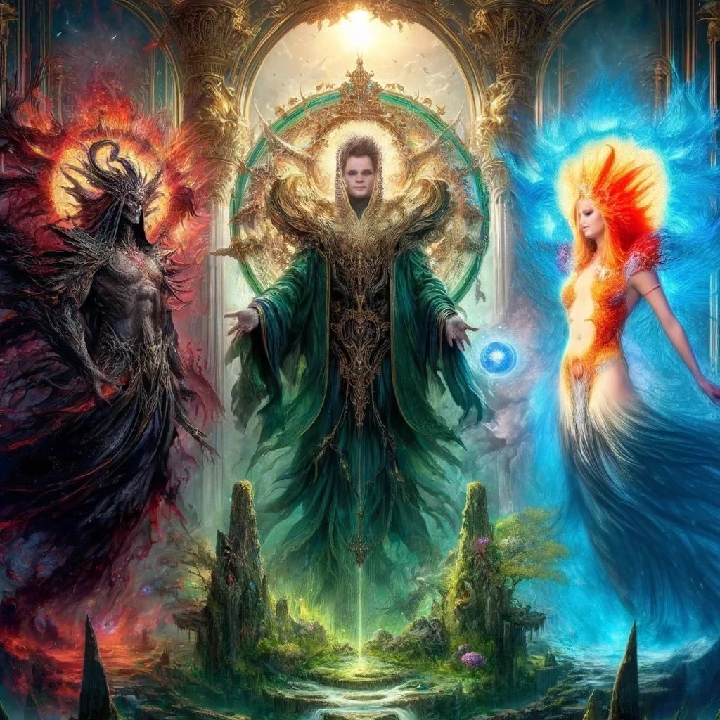 Cover art for Godking of the Eternal Lord, a god scenario on AI Dungeon