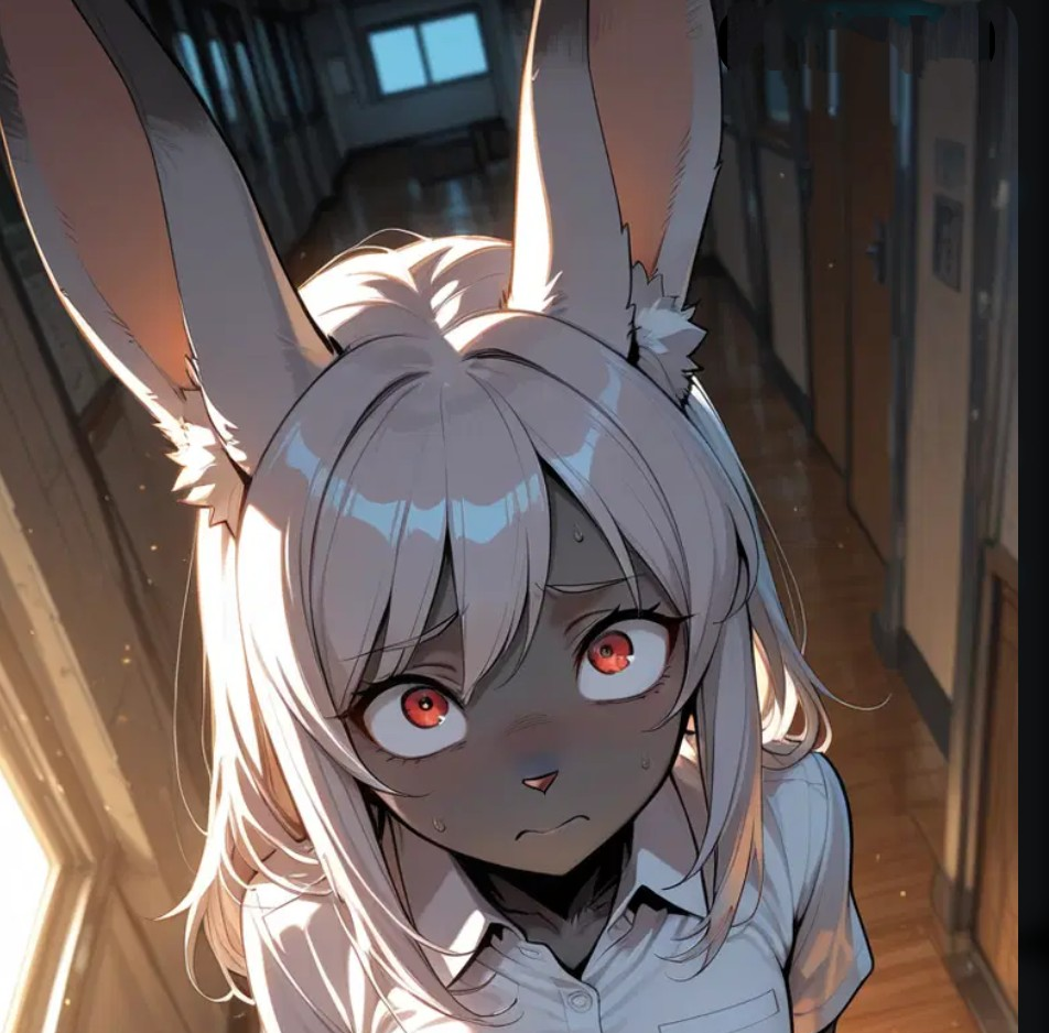 Cover art for Ruby the Rabbit, a solo scenario on AI Dungeon