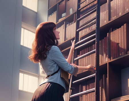 Cover art for Mandy the Librarian , a solo scenario on AI Dungeon