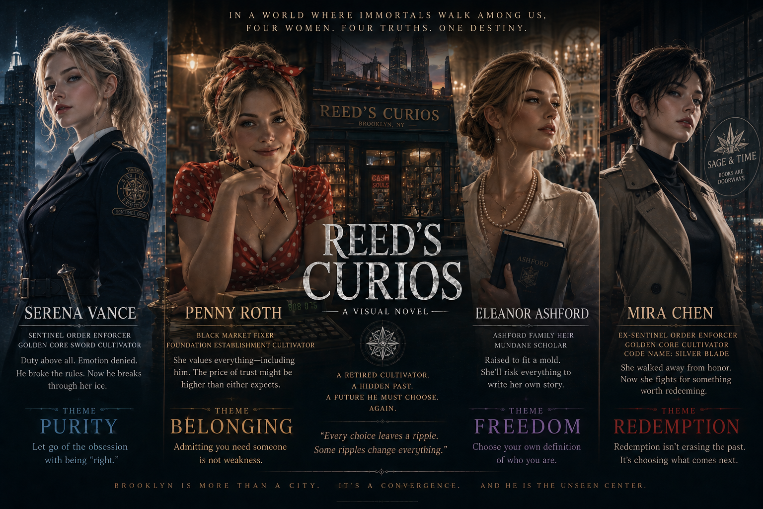Cover art for Adventures with four different women on AI Dungeon
