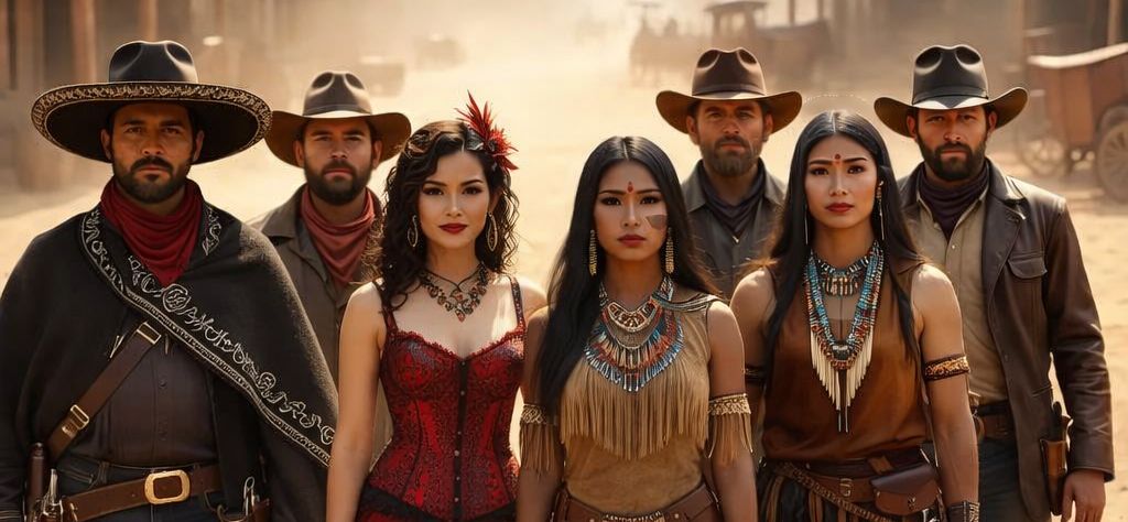 Cover art for Spaghetti Western, a wild west scenario on AI Dungeon