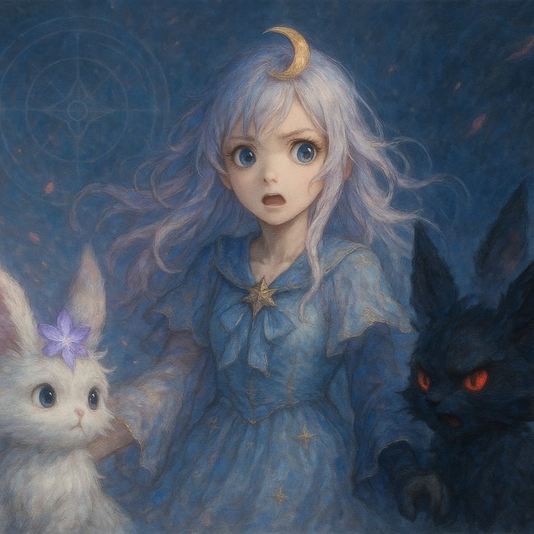 Cover art for Magical Girl, The Awakening, a magic scenario on AI Dungeon