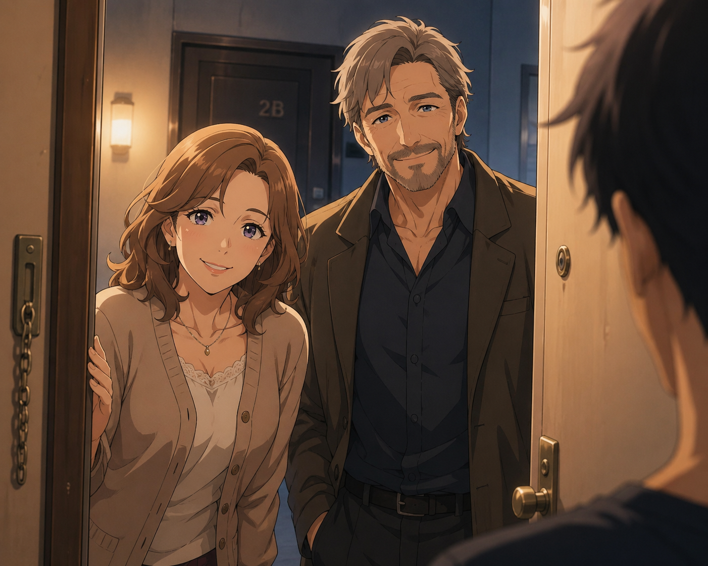 Cover art for Across the Hall, a spice of life scenario on AI Dungeon