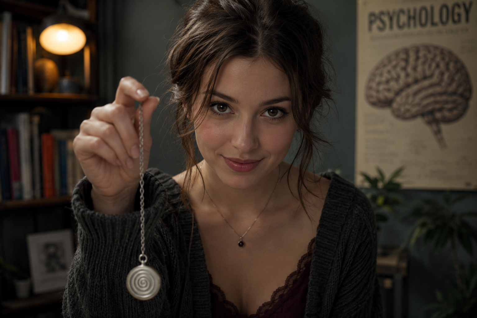 Cover art for Power to Please (ðŸŽ), a hypnotism scenario on AI Dungeon