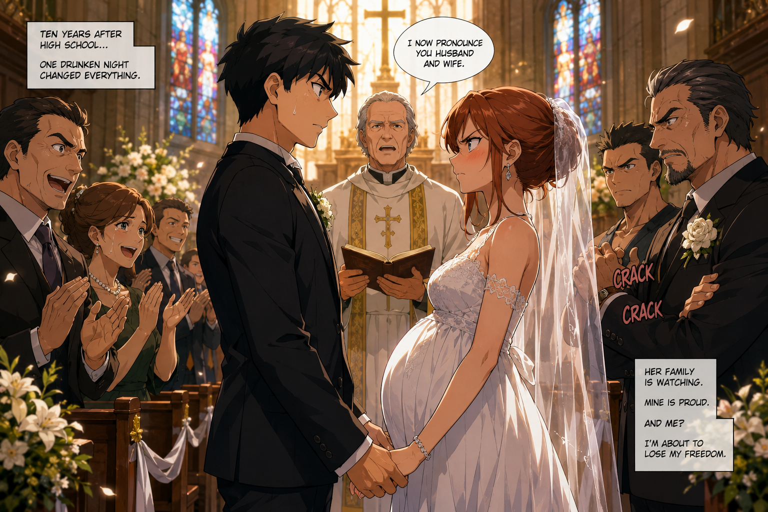 Cover art for Shotgun Vows, a half done 4 scenario on AI Dungeon