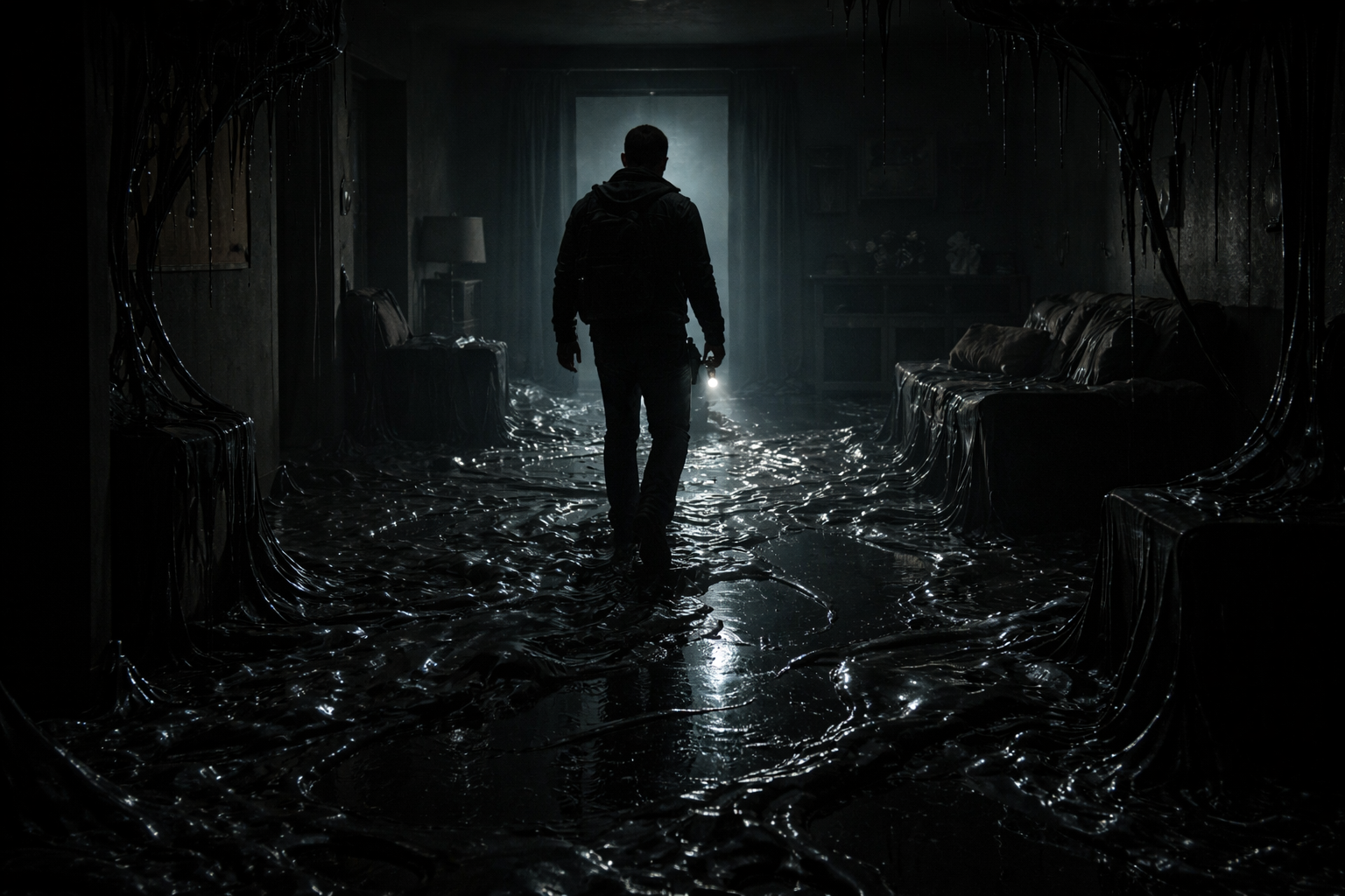 Cover art for The Dark Floor, a wet scenario on AI Dungeon