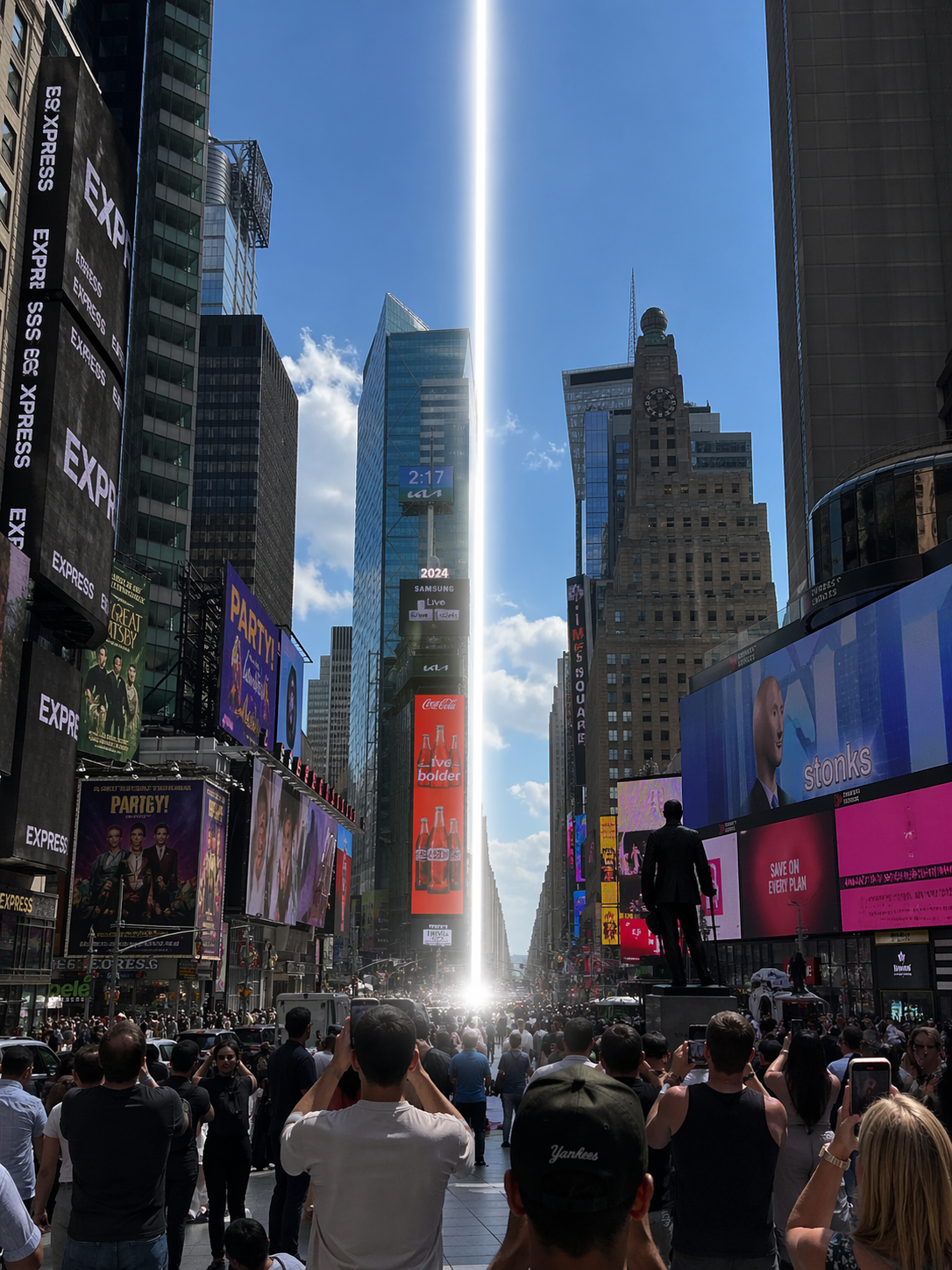 Cover art for SKYBEAM! Times Square (đźŽ), a grounded scenario on AI Dungeon