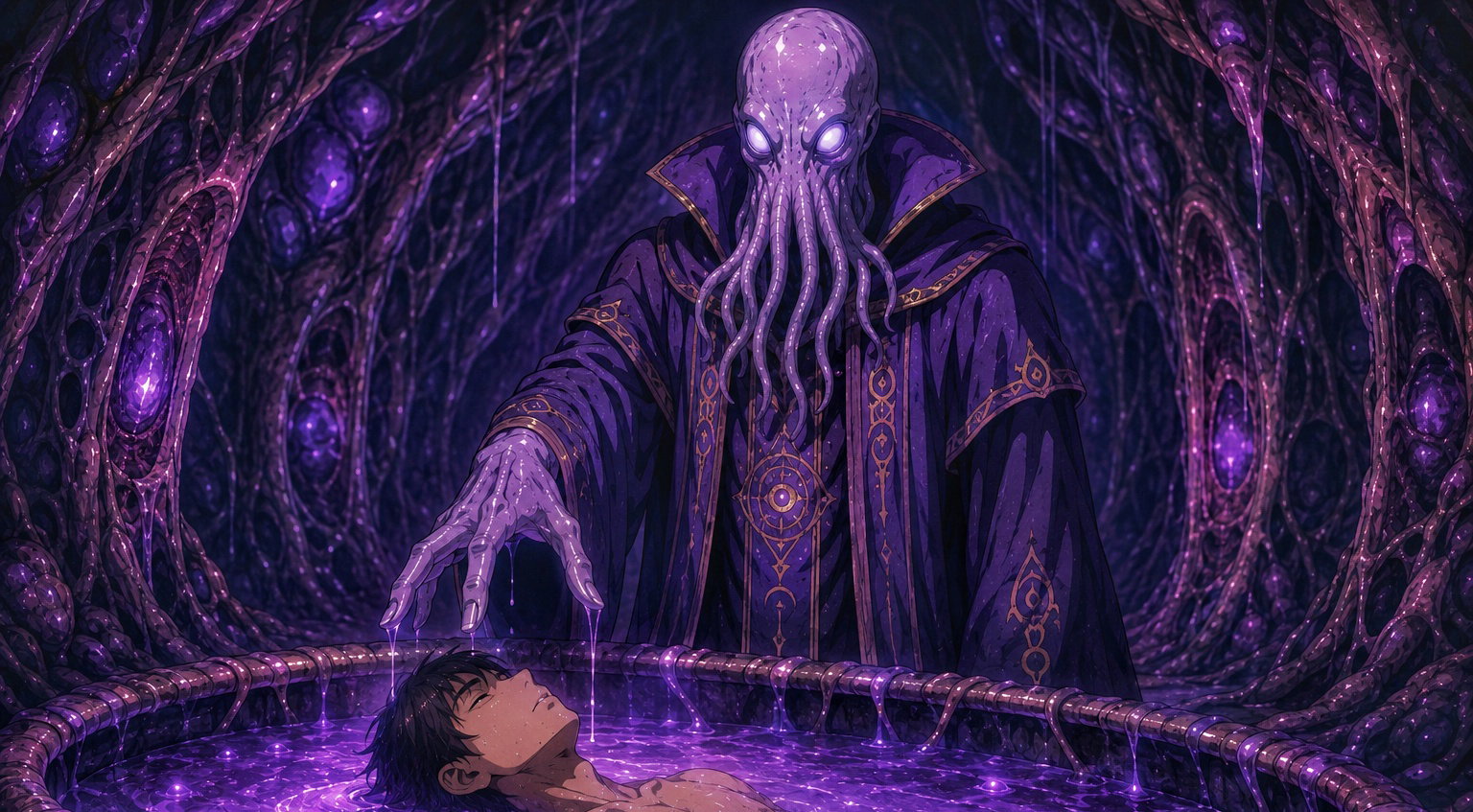 Cover art for Psionic Awakening, a half done 4 scenario on AI Dungeon