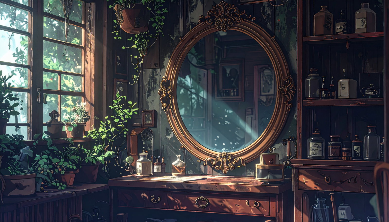 Cover art for Mirror Magic ✨, a mystery scenario on AI Dungeon