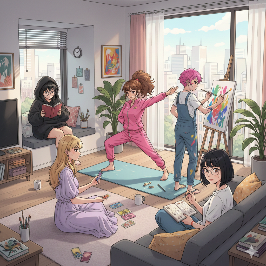 Cover art for Roommate Hell: Unit 4B, a modern scenario on AI Dungeon
