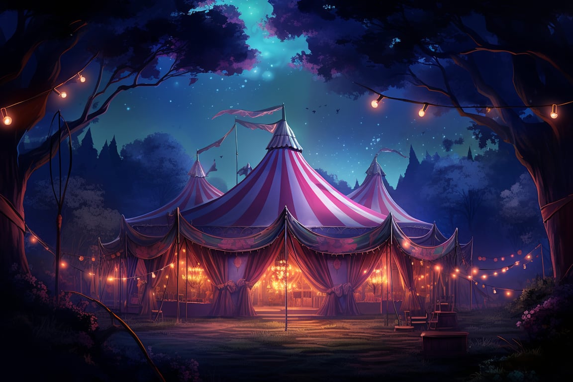 Cover art for The Circus of Wonders , a circus scenario on AI Dungeon