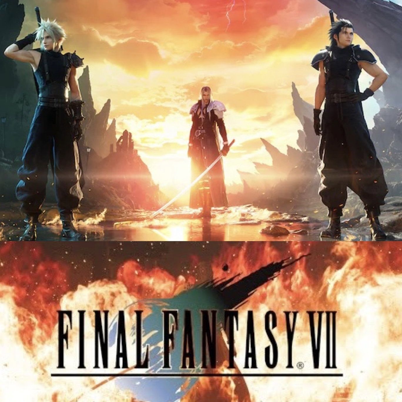 Cover art for Final Fantasy VII, a final fantasy scenario on AI Dungeon