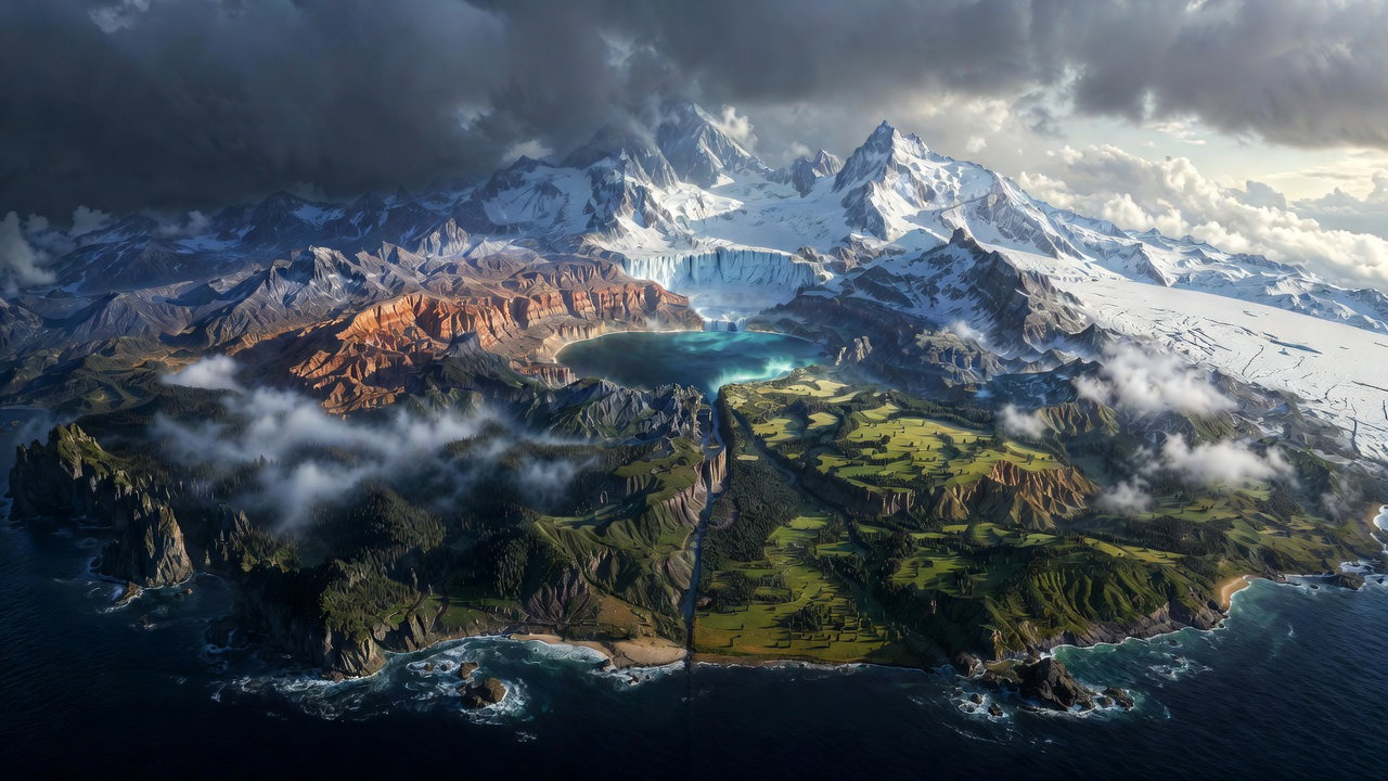 Cover art for The Continent, a viking world on Voyage