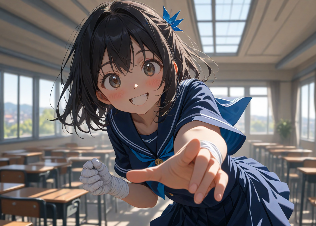Cover art for Chuunibyou Classmate, a romance scenario on AI Dungeon
