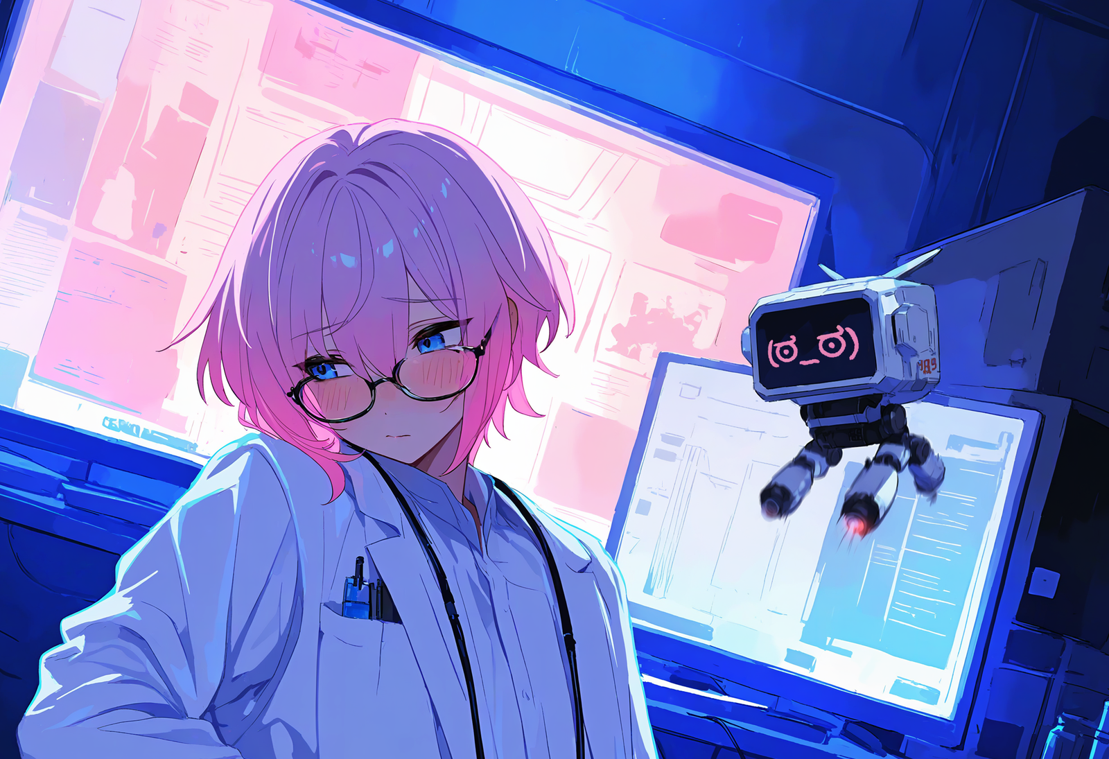 Cover art for 🩷 Decoding You, a romance scenario on AI Dungeon