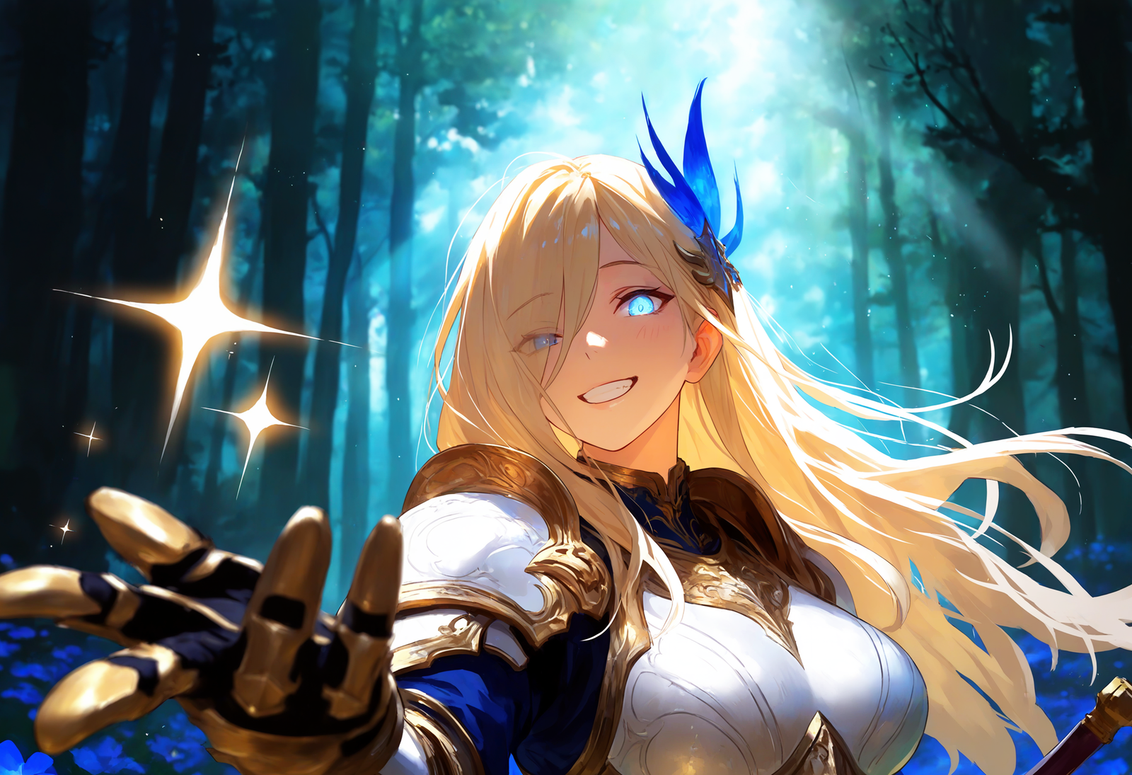 Cover art for 💙 Hero's Favorite F-Rank, a romance scenario on AI Dungeon