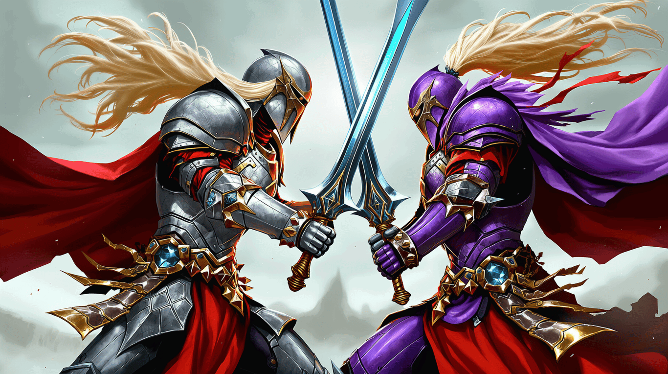 Cover art for The Pure Vs The Corrupt, a corrupt scenario on AI Dungeon