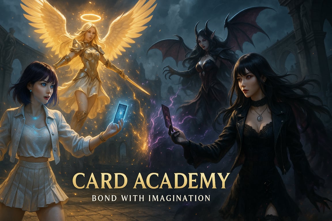 Cover art for Card Academy, a card battles scenario on AI Dungeon
