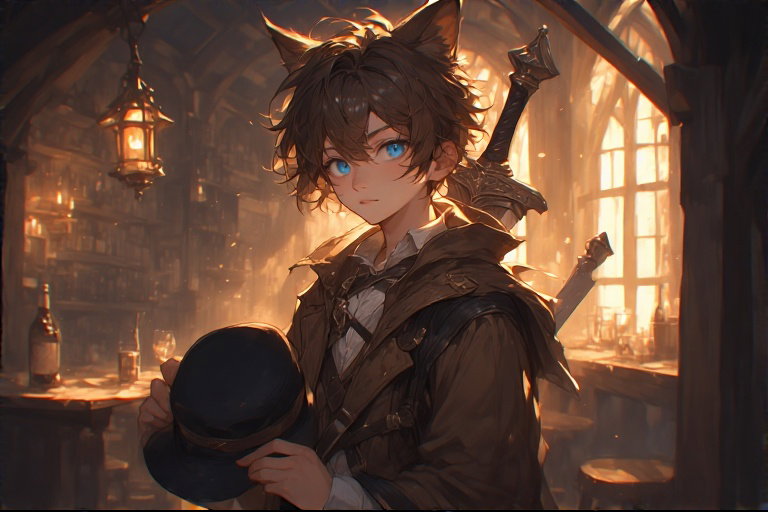 Cover art for Westling Inn: The All-hearing Bakeneko, a fantasy scenario on AI Dungeon