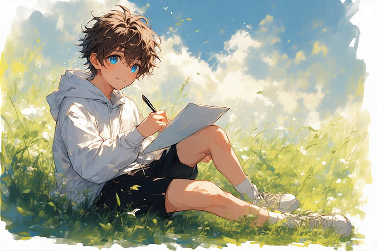 Cover art for Sketching those who almost exist, a wholesome scenario on AI Dungeon