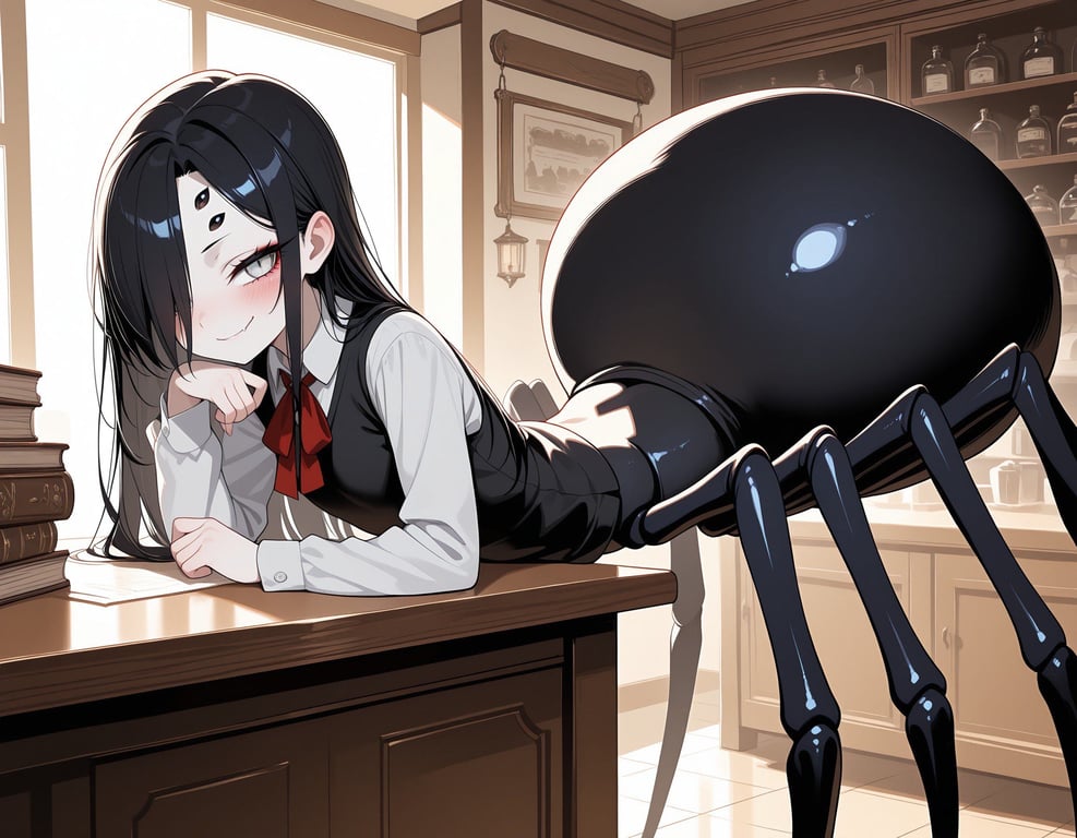 Cover art for A date with an Arachne (blind date), a romance scenario on AI Dungeon