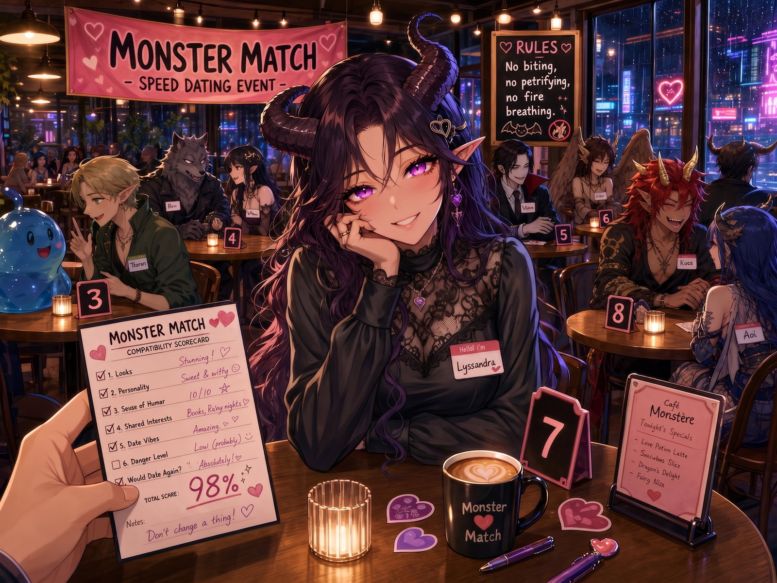 Cover art for Monster Match, a monster scenario on AI Dungeon