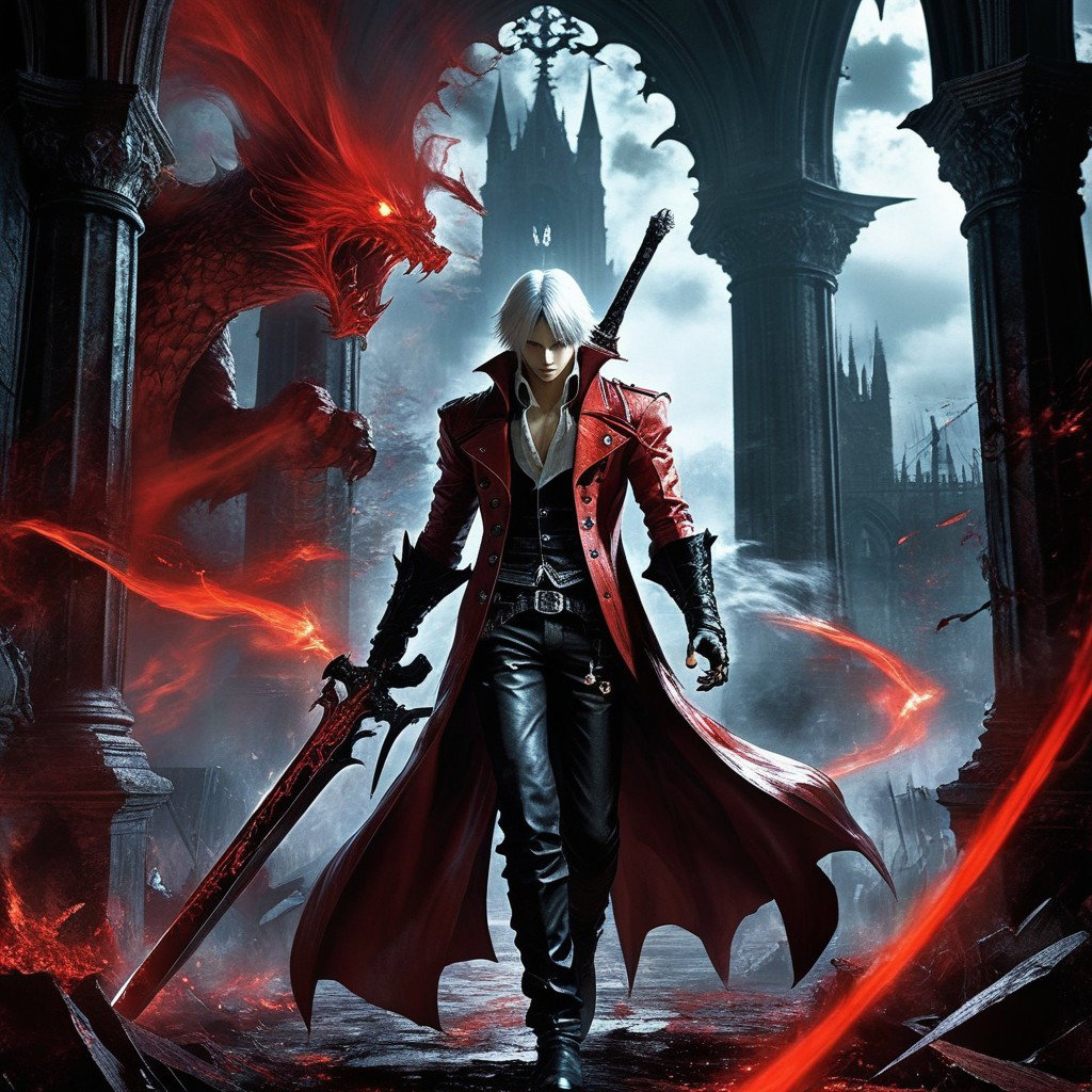 Cover art for Vampire May Cry, Castlevania Blood Rift, a castlevania scenario on AI Dungeon