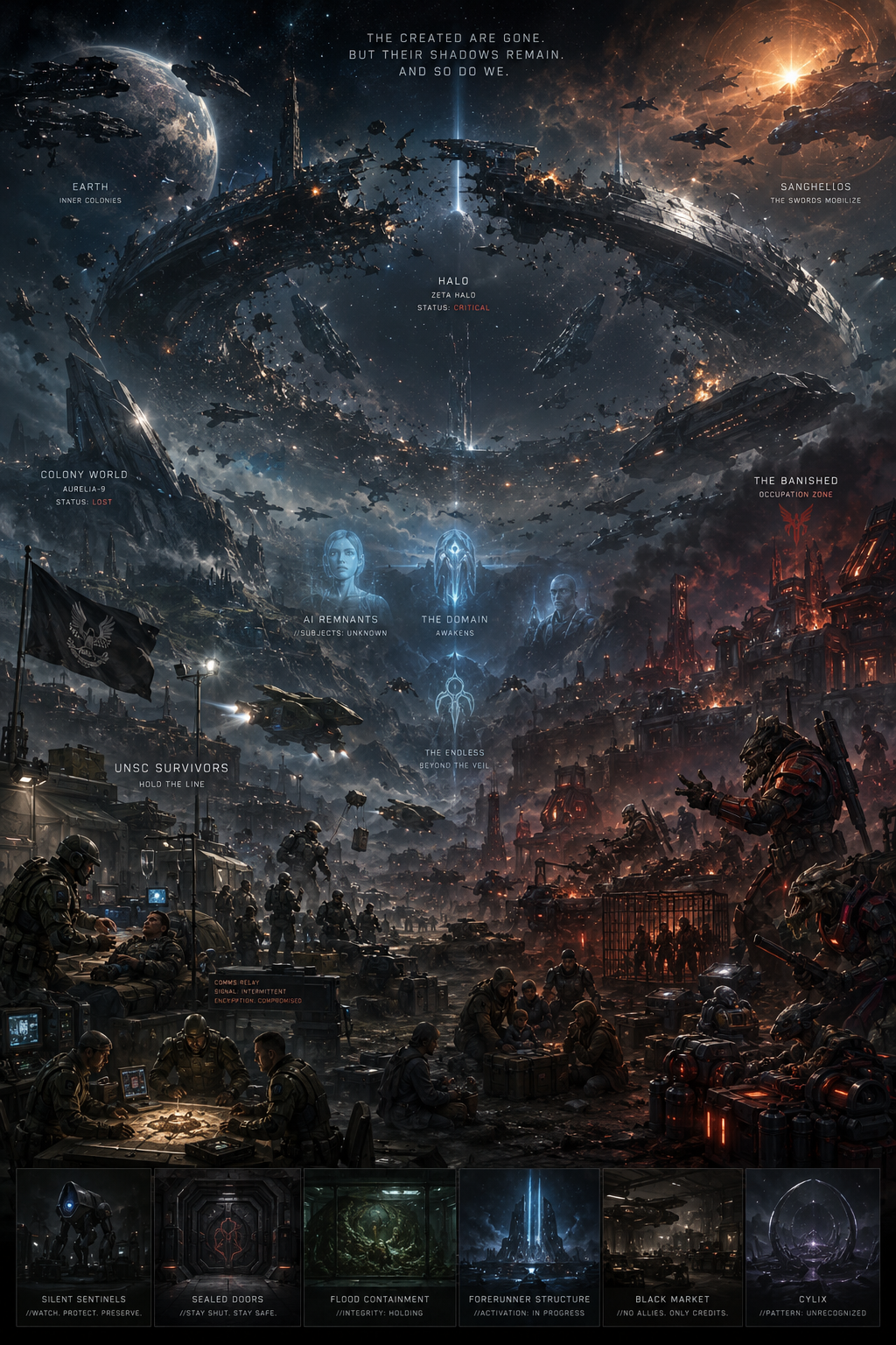 Cover art for Post-Halo Infinite, a halo scenario on AI Dungeon