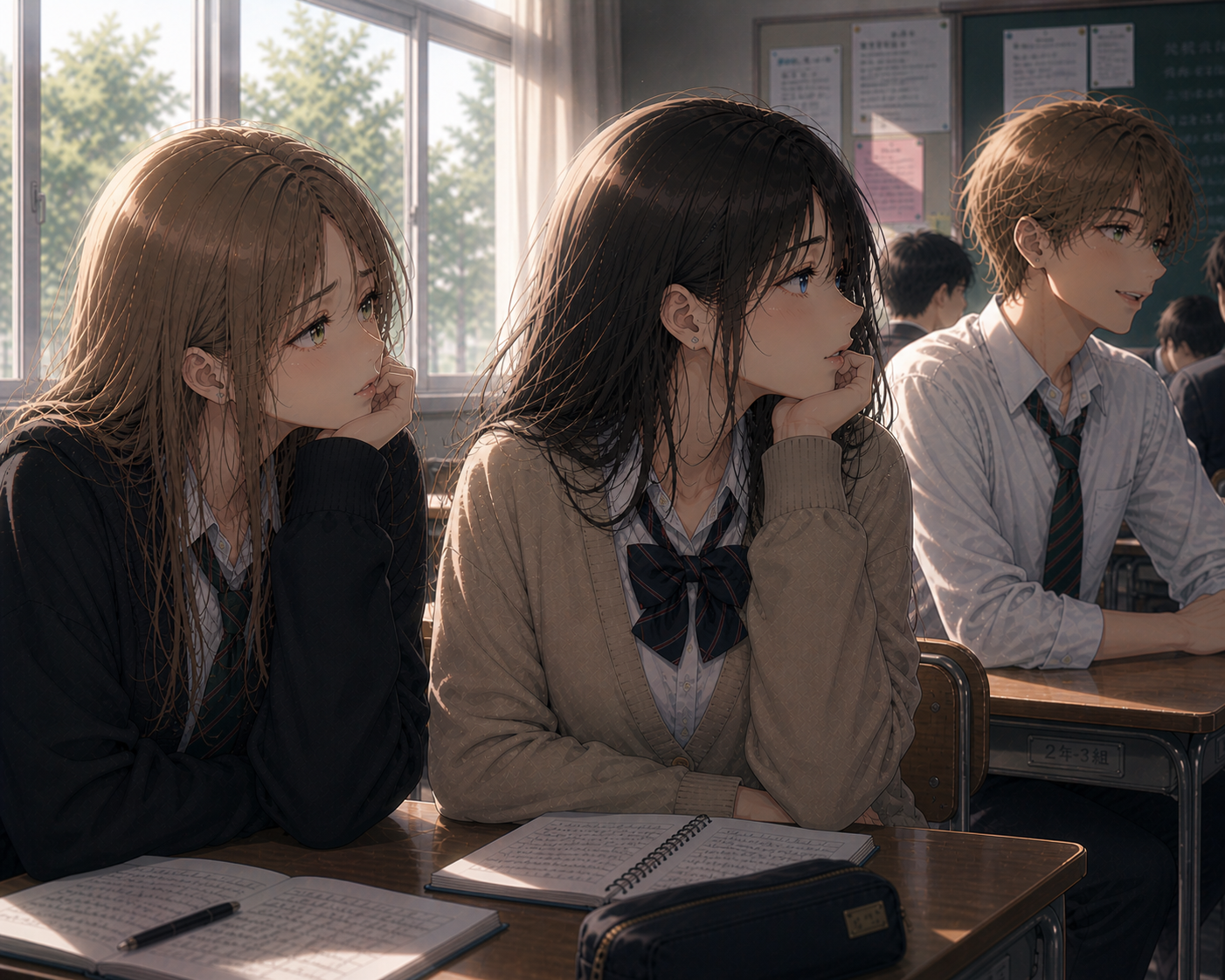 Cover art for My Crush Is In Love With My Twin, a love triangle scenario on AI Dungeon