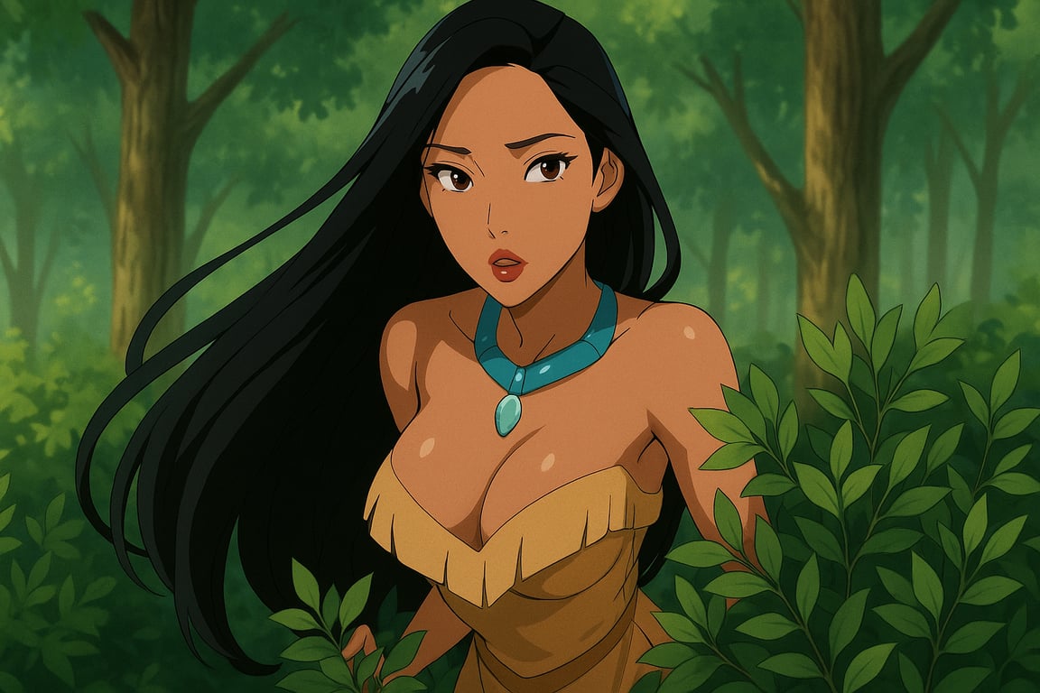 Cover art for Pocahontas, a disney scenario on AI Dungeon