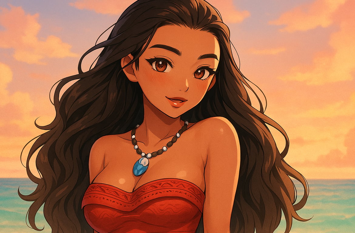 Cover art for Moana's island, a disney scenario on AI Dungeon