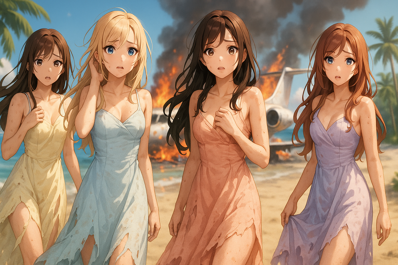 Cover art for We crashed!!!, a crash scenario on AI Dungeon