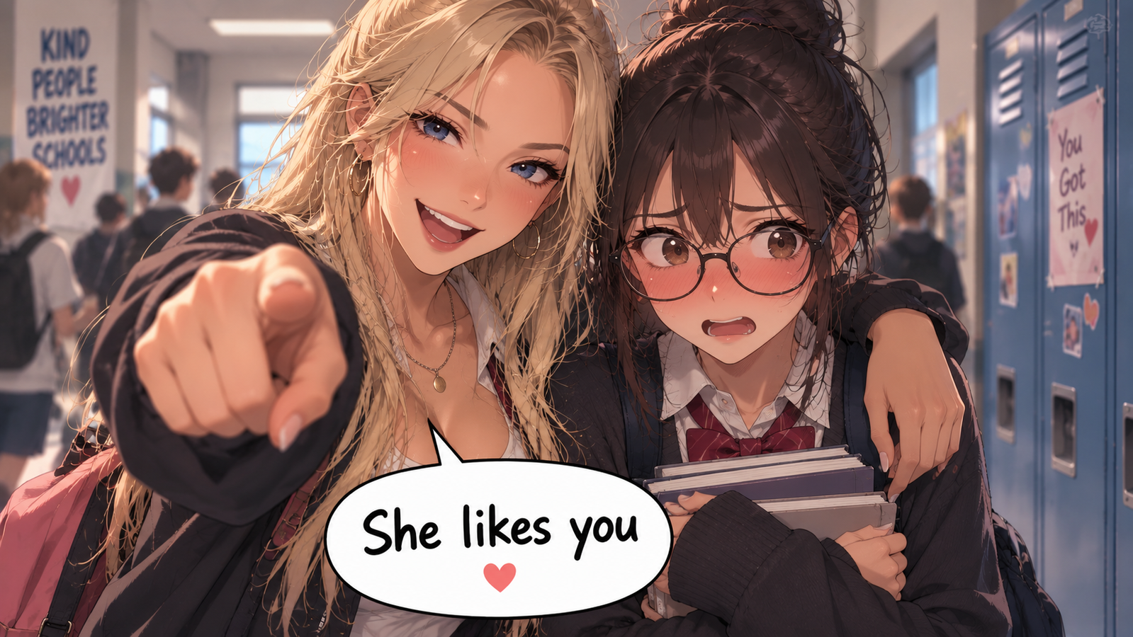 Cover art for She likes you! on AI Dungeon