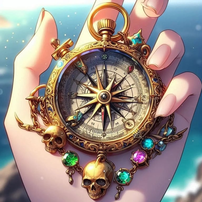 Cover art for Death’s Compass, a fantasy scenario on AI Dungeon