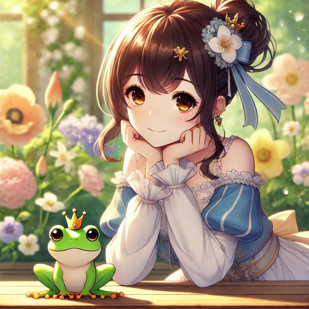 Cover art for You are The Frog, a romance scenario on AI Dungeon