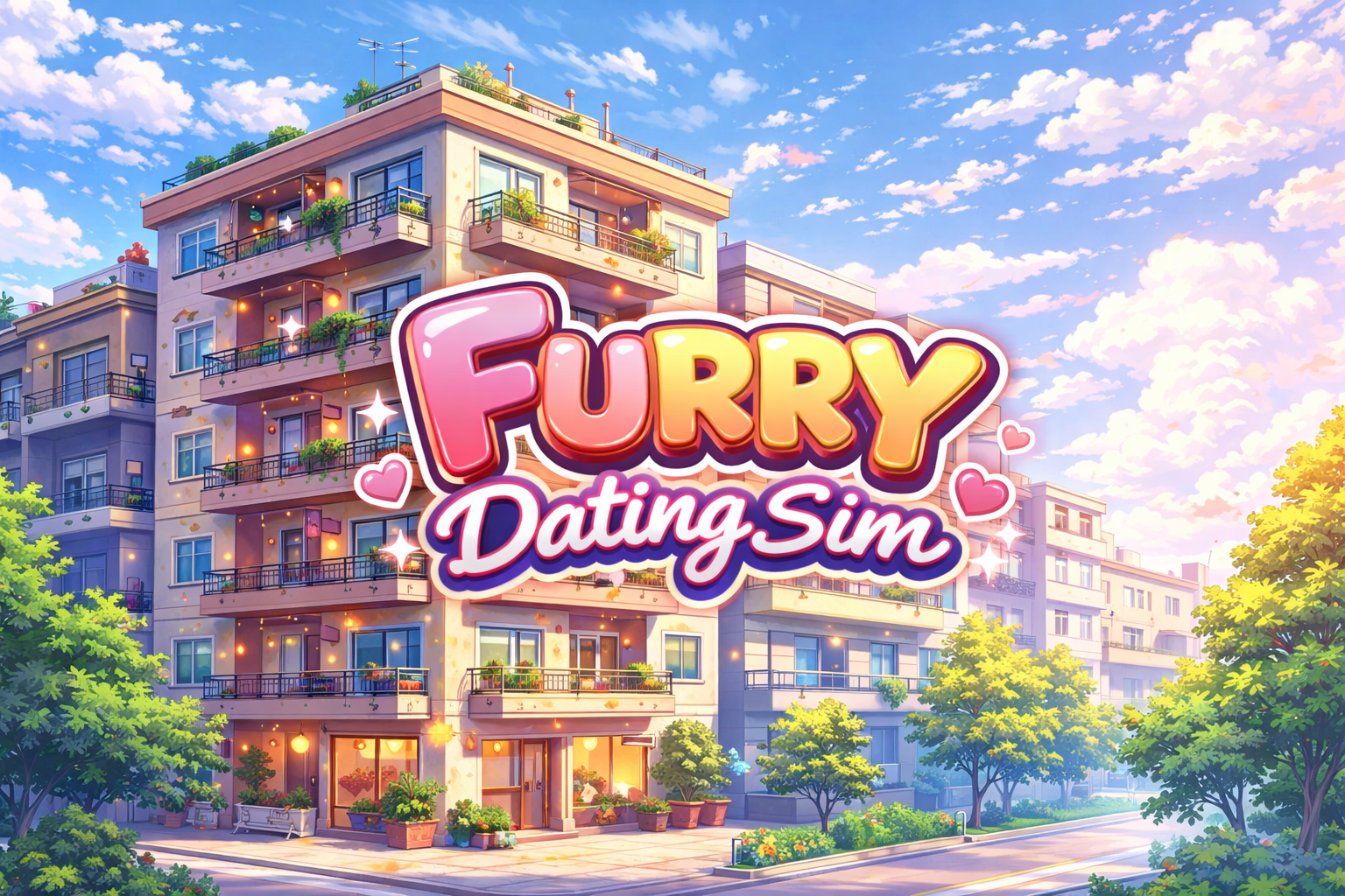 Cover art for Furry Dating Sim, a slice of life scenario on AI Dungeon