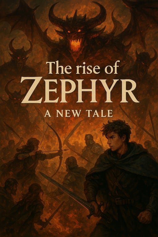 Cover art for The Rise Of Zephyr: A New Tale, a fantasy scenario on AI Dungeon