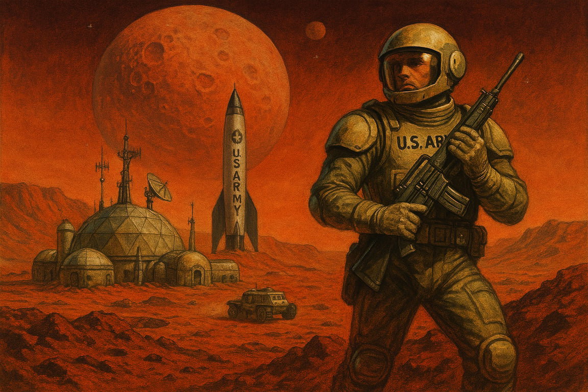 Cover art for Martian Cold War, a mars scenario on AI Dungeon