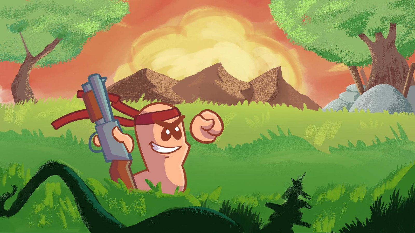 Cover art for Worms AI dungeon , a worms scenario on AI Dungeon