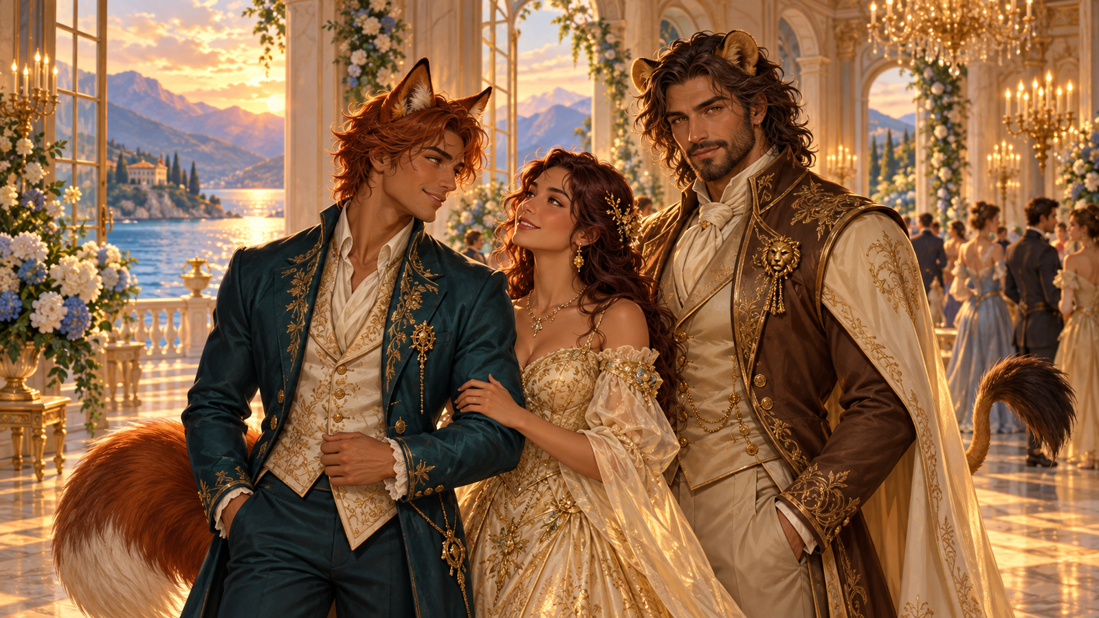 Cover art for A Royal Exchange - In Summer, a fantasy scenario on AI Dungeon