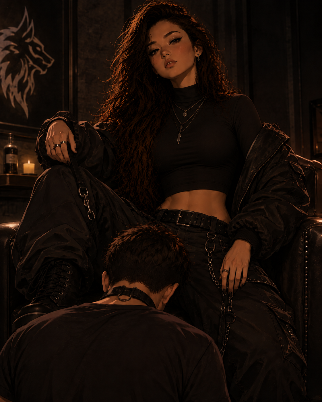 Cover art for Female Alpha? 2 - Dommy maybe?, a dom scenario on AI Dungeon