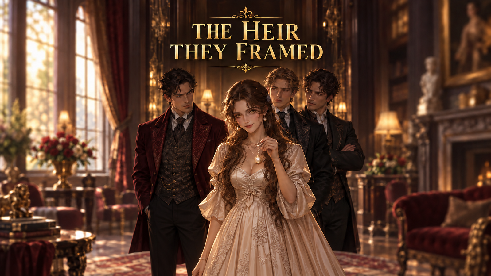 Cover art for The Heir They Framed, a drama scenario on AI Dungeon
